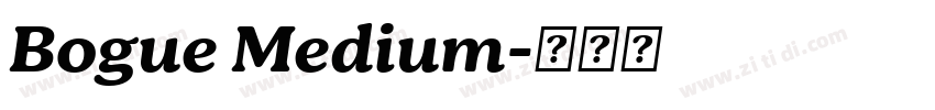 Bogue Medium字体转换